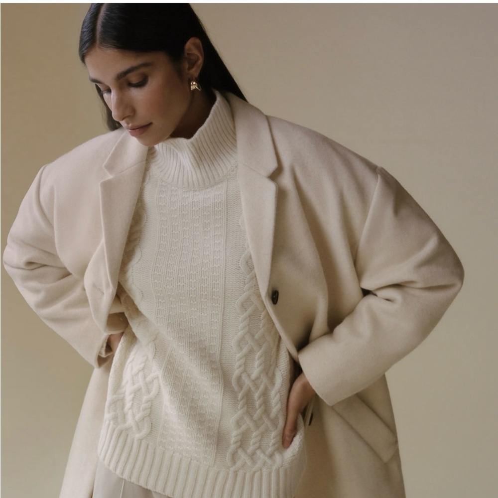 Everlane Italian ReWool Cocoon Coat